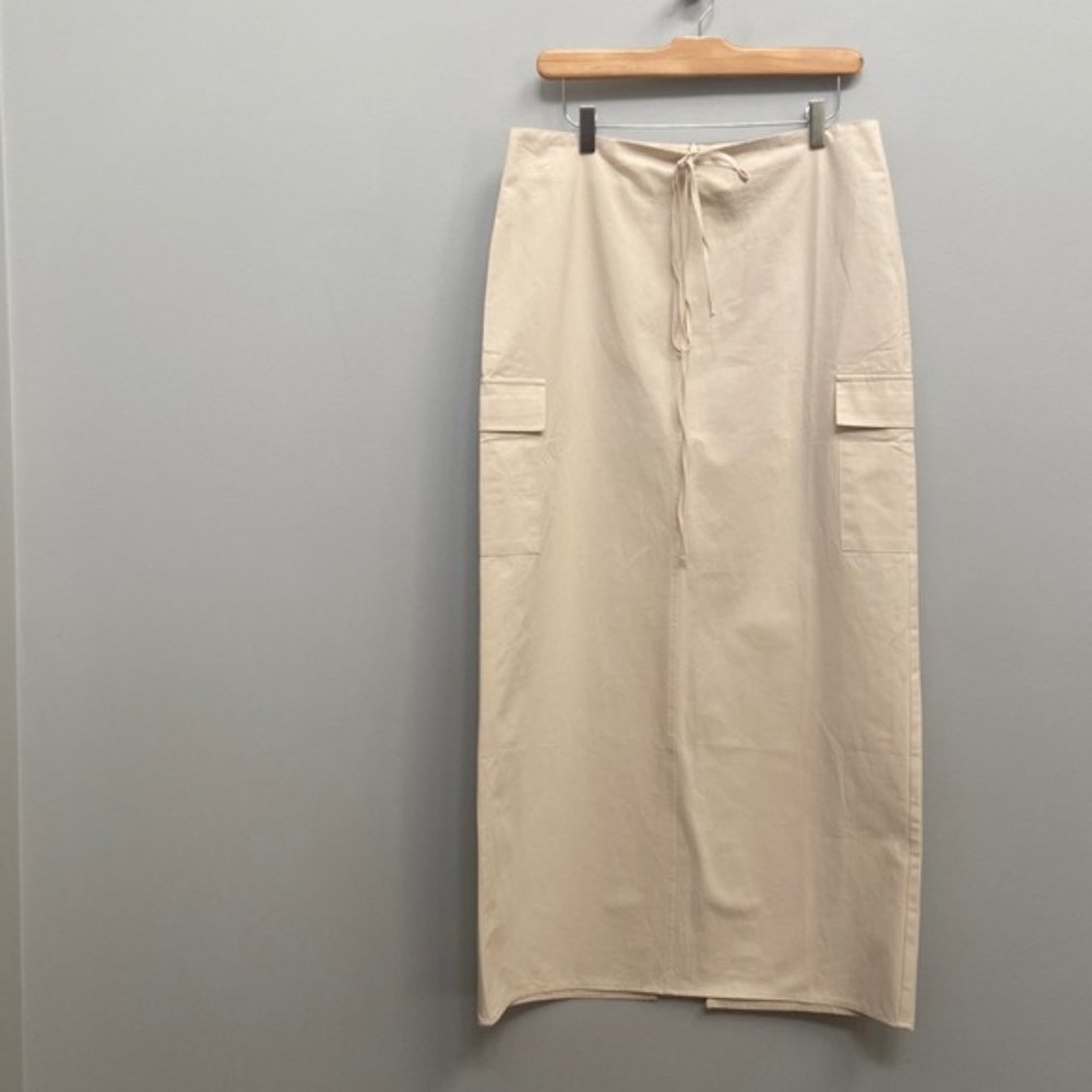 PRINCESS Polly Cream Cargo Maxi Skirt Size 6 - Picture 4 of 11